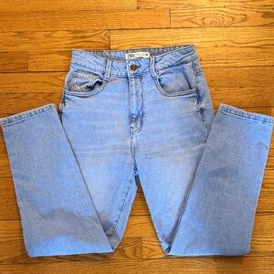 Zara High-Rise Straight Jeans